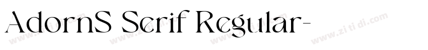 AdornS Serif Regular字体转换